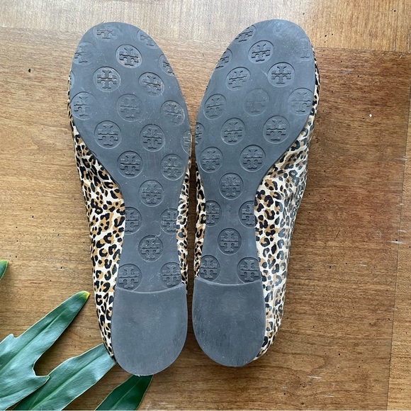 Tory Burch Leopard Print Ballet Flats size 9.5 - Picture 7 of 10